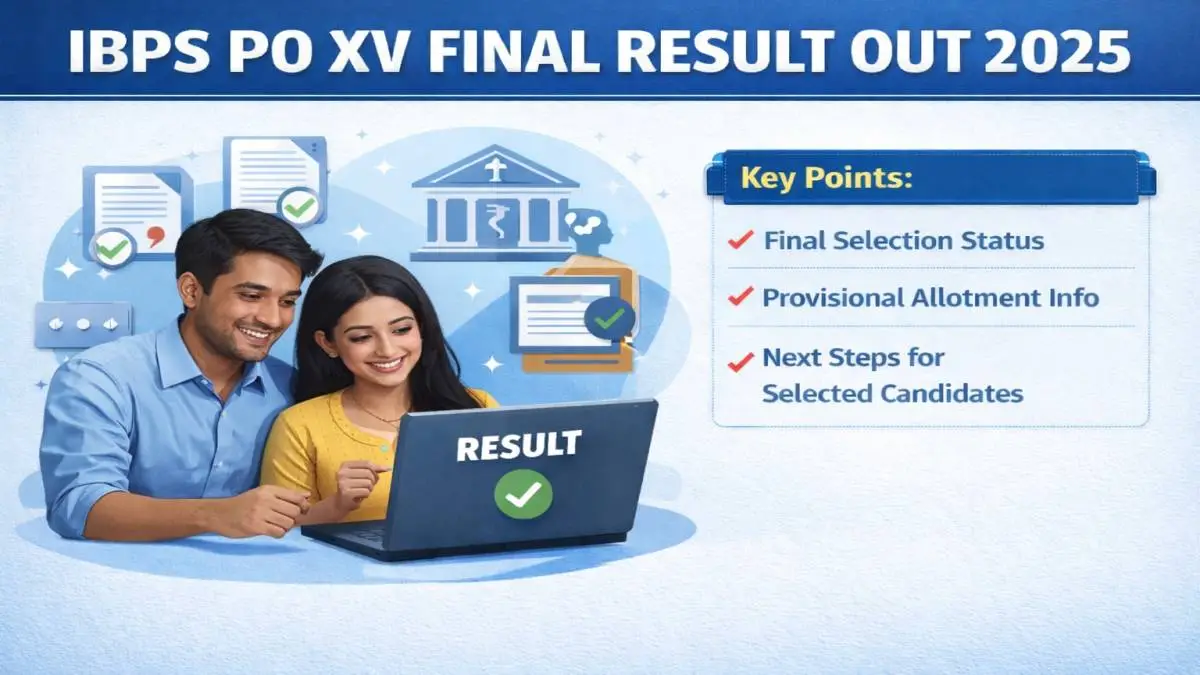 IBPS PO XV Final Result 2025 Declared