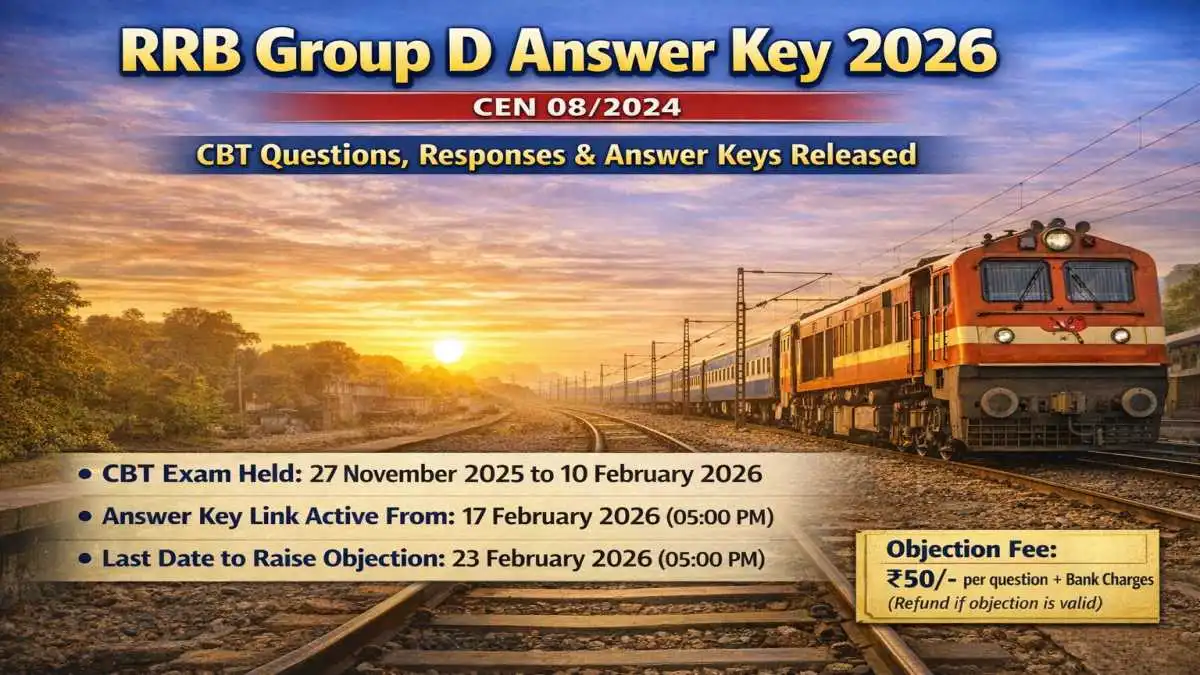 RRB Group D Answer Key 2026: Link, Dates, and Objection Process