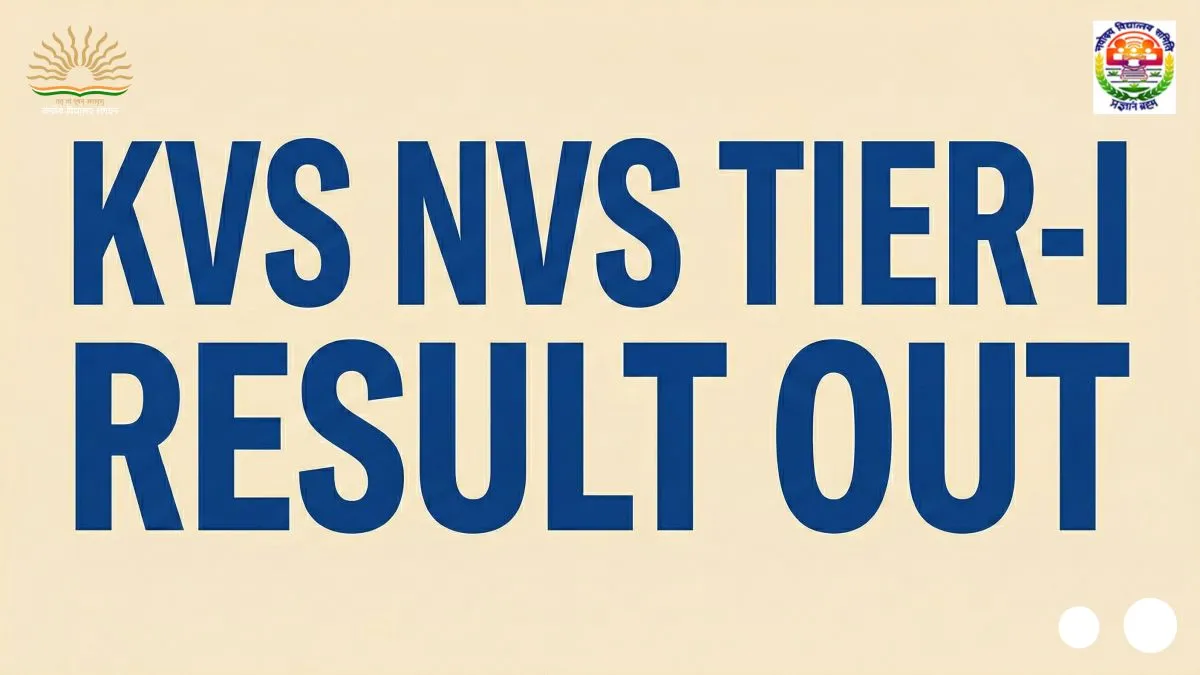 KVS NVS Tier-1 Result 2026 – Check Score Card Now