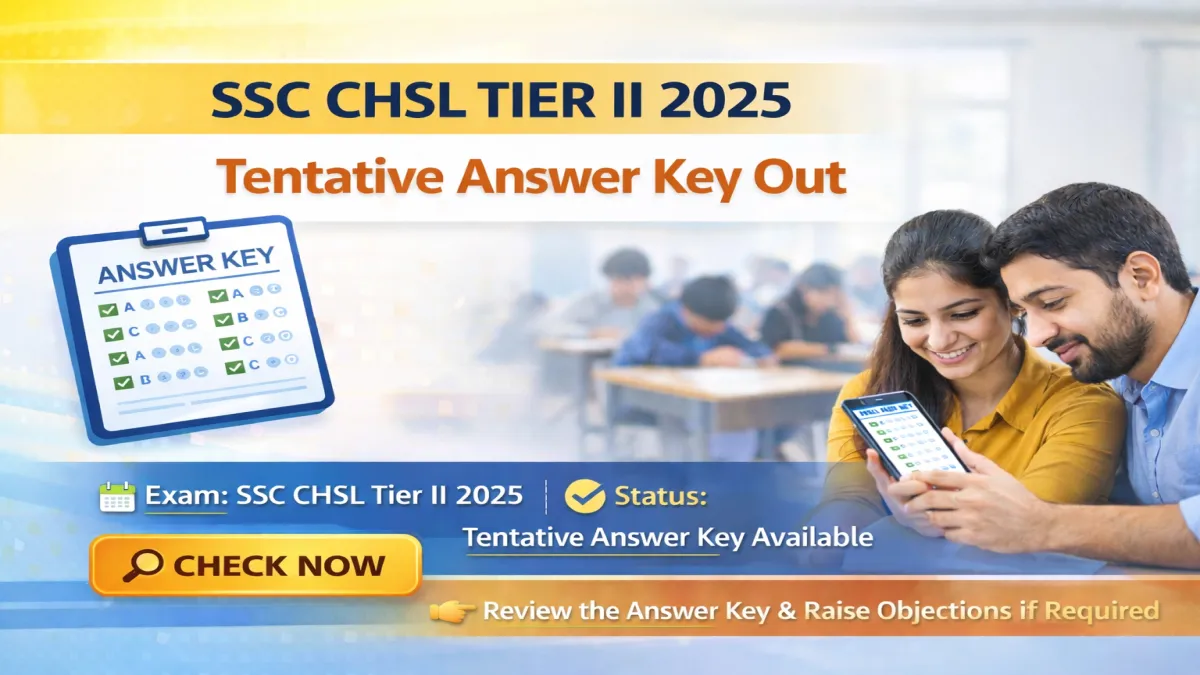SSC CHSL 10+2 Tier II 2025 Tentative Answer Key Out