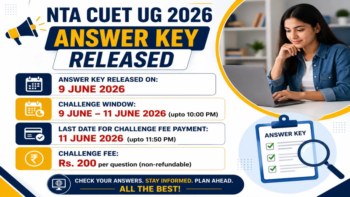 CUET UG 2026 Answer Key Released - Challenge Now
