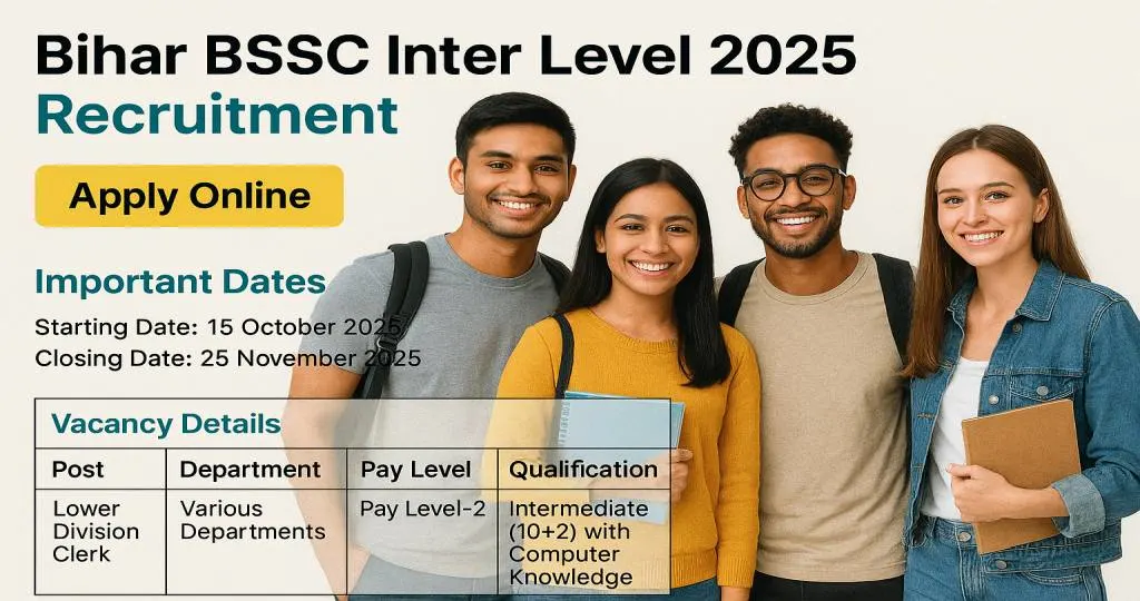 Bihar BSSC Inter Level 2025 Recruitment