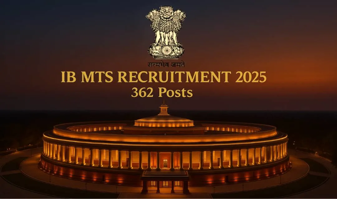 IB MTS Recruitment 2025 | Intelligence Bureau MTS