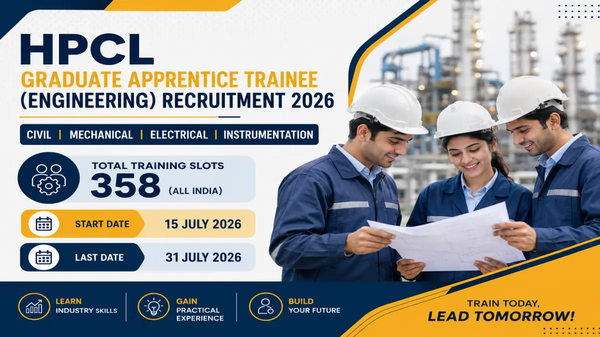 HPCL Graduate Apprentice 2026 - 358 Training Slots