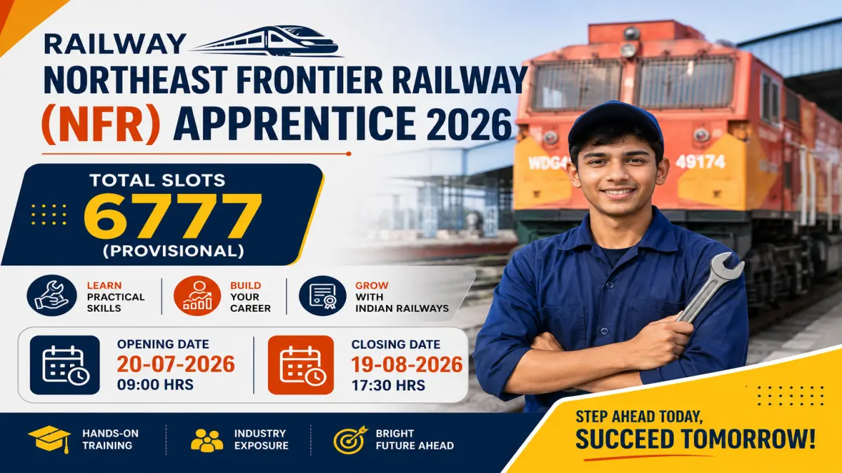 Railway NFR Apprentice 2026: 6777 Posts
