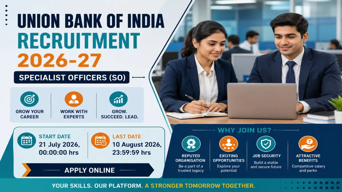 Union Bank of India Recruitment 2026: 395 Posts