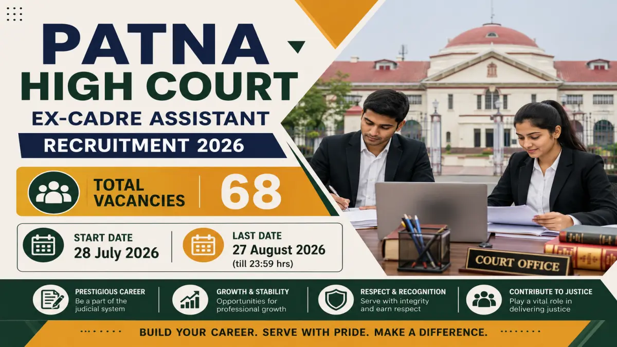 Patna HC Ex-Cadre Assistant Recruitment 2026