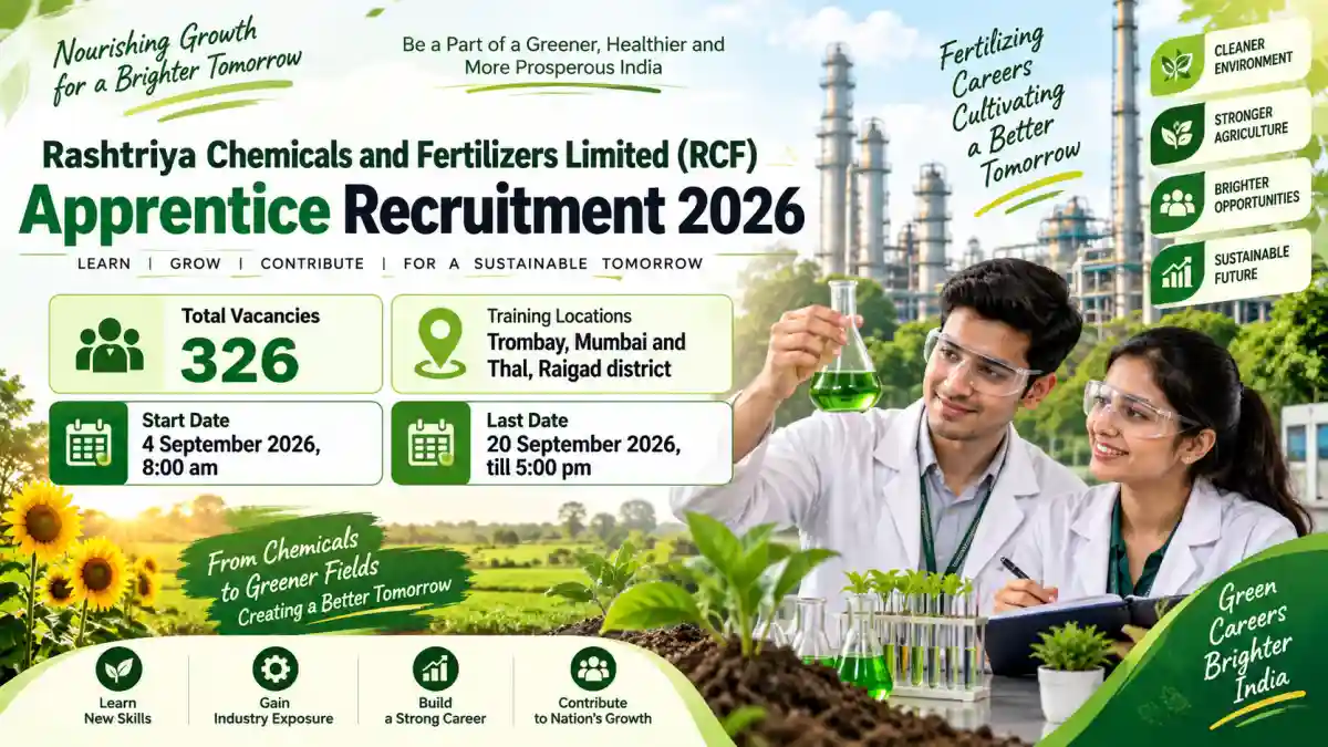 RCF Ltd Apprentice Online Form 2026: 326 Posts