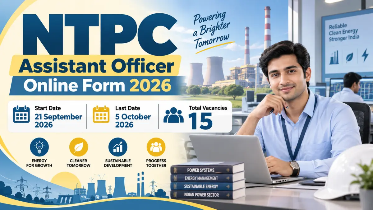 NTPC Assistant Officer Online Form 2026