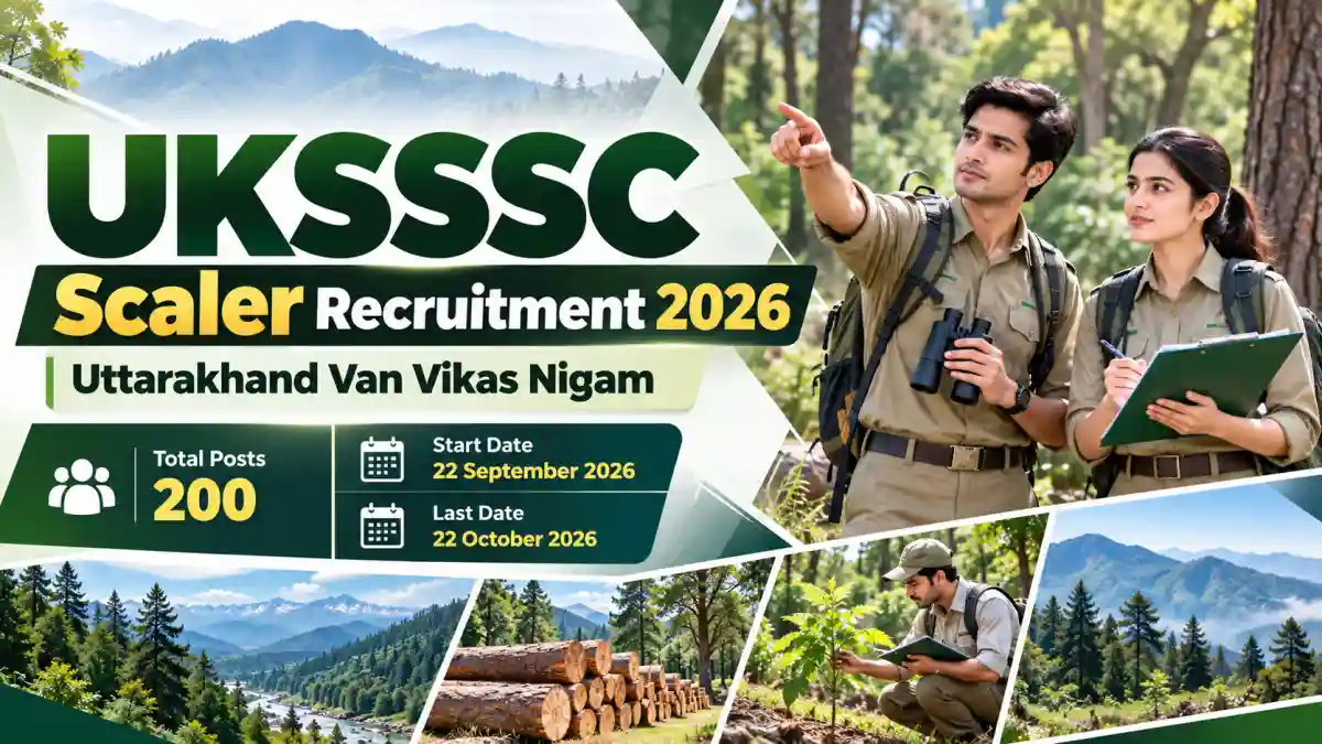 UKSSSC Scaler Recruitment 2026 (200 Posts)