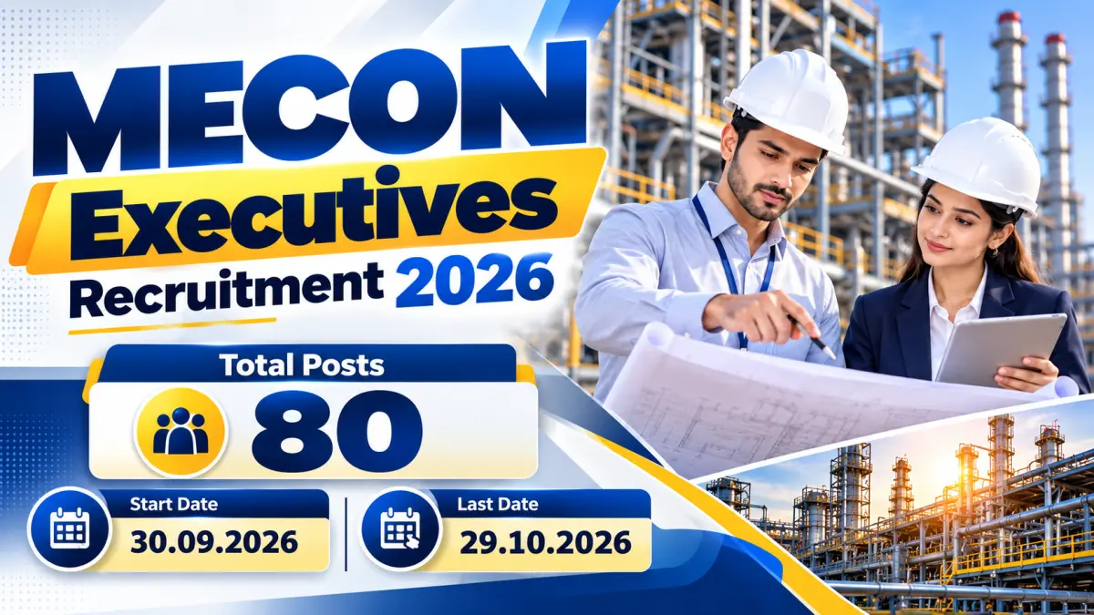 MECON Executives Online Form 2026 - 111 Posts