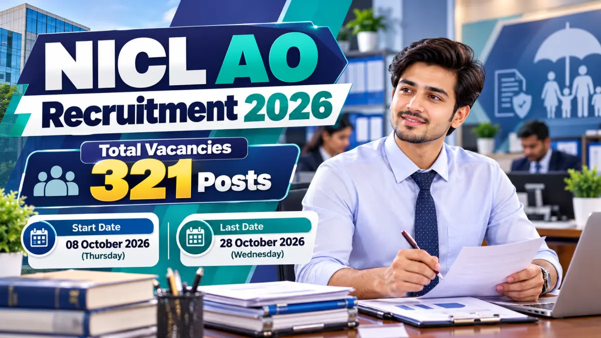 NICL AO Online Form 2026 - 321 Officer Posts