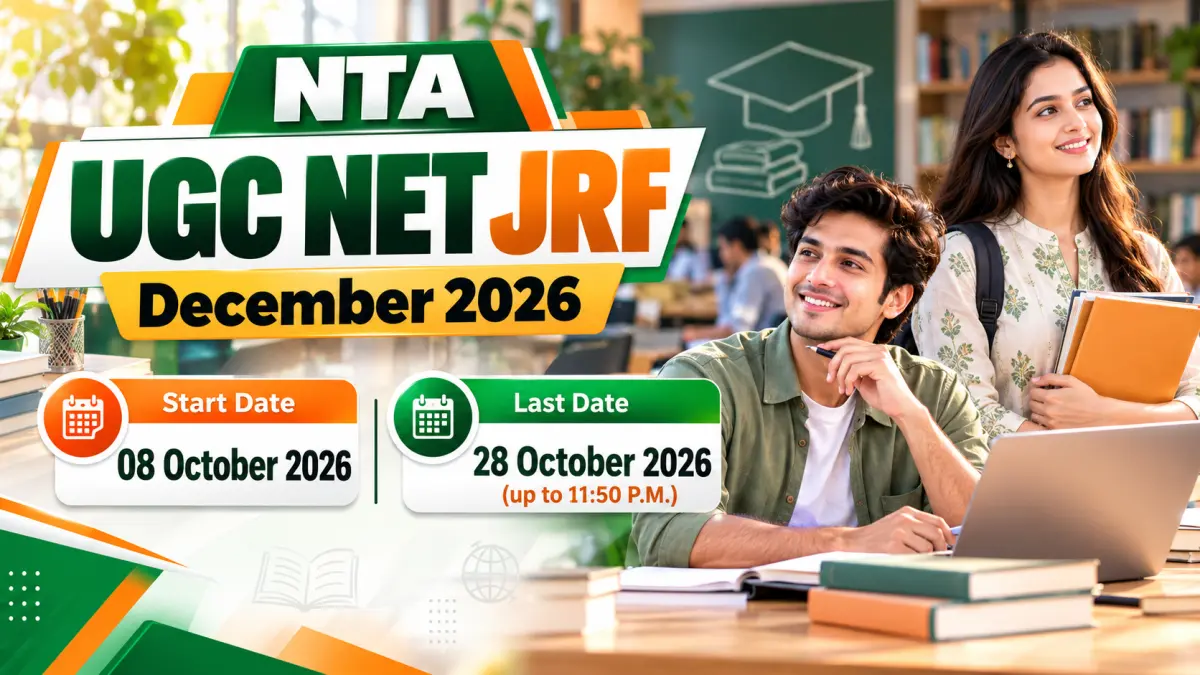 NTA UGC NET JRF December 2026 Online Form Opens